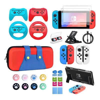 Estuche Kit De 36 Accesorios Funda Para Nintendo Switch Color 36en1