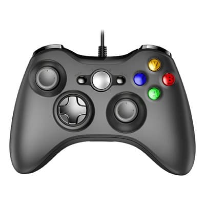 El controlador con cable UAKLYB es compatible con Xbox 360 y PC con Windows, presenta un diseño de motor dual y tiene latencia cero.