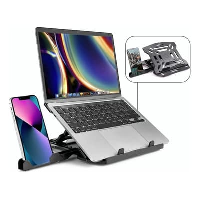 Base Soporte Para Laptop Giratorio Ajustable Portátil Negro Qzy66