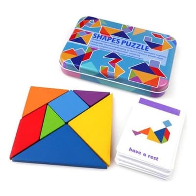 Tangram De Madera Savefree Juego Didáctico Rompecabezas 7 Piezas - $98.12 en Mercado Libre | PrecioMX
