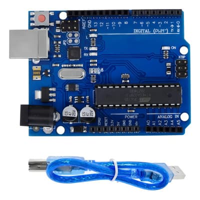 Tarjeta De Desarrollo Uno R3 Dip Compatible Ide Arduino + Cable Usb Qyju - $179.00 en Mercado Libre | PrecioMX