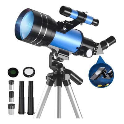 Telescopio Astronómico Profesional 70/300mm Monocular Homex Color Azul - $698.54 en Mercado Libre | PrecioMX