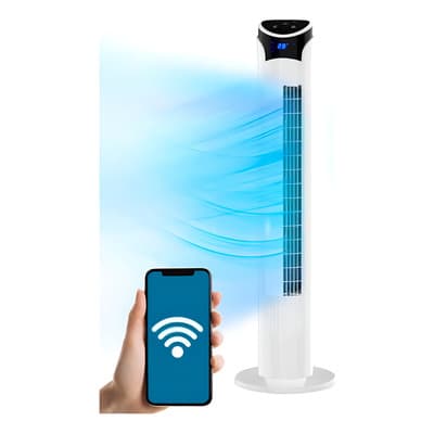 Ventilador de torre Wifi Blue Fan BFT33W color blanco 60Hz