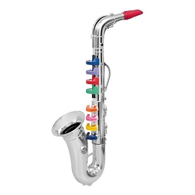 Saxofón Juguete Instrumento Musical De Viento Para Niños Fantastic Toys Plateado Brillante 8 Teclas Codificadas Por Colores Fomenta La Creatividad Y Aprendizaje Musical Hecho De Plástico Plateado - $449.00 en Mercado Libre | PrecioMX