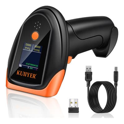 Lcd Digitaldisplay Portátil Lector De Códigos De Barras Inalambrico Lector Kuiiyer® Lectores Y Scanners Equipped With Plug And Play And Ai Voice Para iPhone, AndroidiPad Tabletas, Pc Y Pos Negro Usb - $491.83 en Mercado Libre | PrecioMX