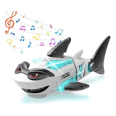 Juguete De Tiburón Eléctrico Con Luces Y Música Para Niños Blanco - $147.56 en Mercado Libre | PrecioMX