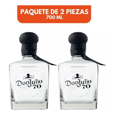 Pack De 2 Tequila Don Julio 70 Añejo 700 Ml - $1,137.00 en Mercado Libre | PrecioMX