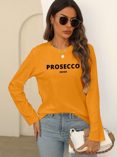 Mycity® Camiseta Estampada De Manga Larga Grande Tenis Mujer - $42.48 en Mercado Libre | PrecioMX