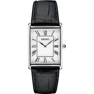 Reloj Seiko Swr049 Para Hombre De Cuarzo Cristal Curvo Hardlex 5 Bar En Acero Negro - $5,699.00 en Mercado Libre | PrecioMX