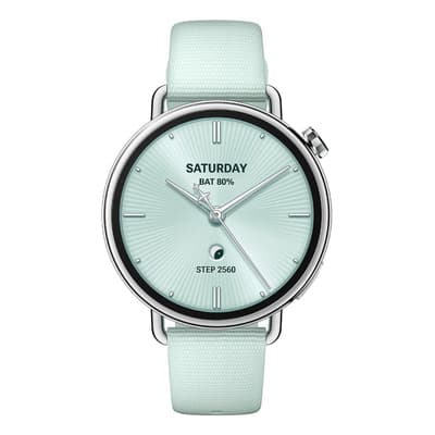 Reloj Inteligente Xiaomi Watch S4 41mm Amoled 1.32 Batería Hasta 8 Días Fluororubber Strap Verde Menta