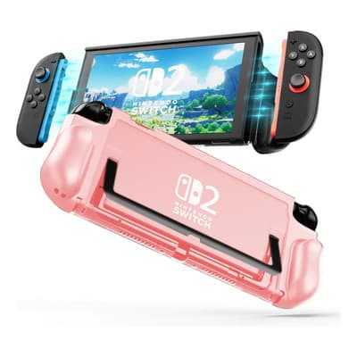 Funda Ergonomica Switch 2 Con Case Protector Rosa - $175.00 en Mercado Libre | PrecioMX