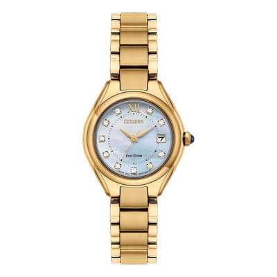 Reloj Citizen Eco-drive Dama Dorado Cryst Ew2543-85d - S022 Blanco - $4,665.00 en Mercado Libre | PrecioMX