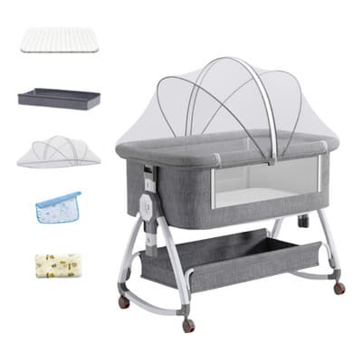 Colchón Plegable Portátil Con Mosquitera Para Cuna Moisés