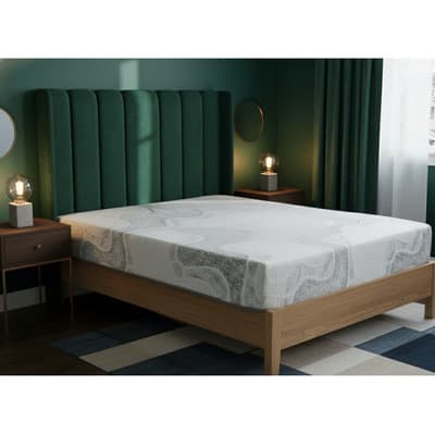 Colchón King Size Monal Confort Memory Foam Gris Listado 25cm