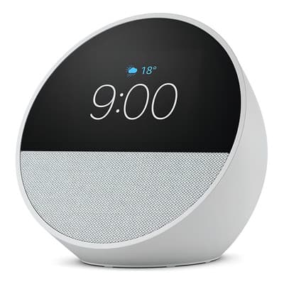 Amazon Echo Spot Bocina Inteligente Pantalla Con Reloj White Color Blanco