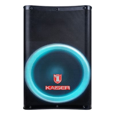 Bafle Profesional Msa-9716 Kaiser 15 Pulgadas Bocina Potente 20000 W Pmpo / 50 W Rms Recargable Hasta 8hrs Ksr-link Show De Luces Led Entrada Cannon Salida Speak On Micrófono Alámbrico Y Ruedas Negro - $3,033.90 en Mercado Libre | PrecioMX