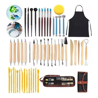 51pcs Escultura Cerámica Herramientas De Modelado Y Arcilla