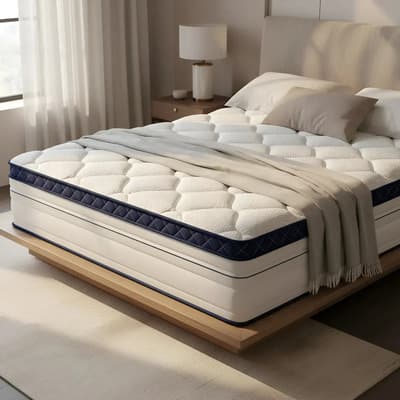 Colchón Queen Size Ortopedico Colchon Hibrido Ergonómico Gel De Memory Foam Premium | Soporte Lumbar | Oeko-tex Certificado | Capas Adaptables Al Cuerpo | Antibacterial Antiácaros En Caja 150*190