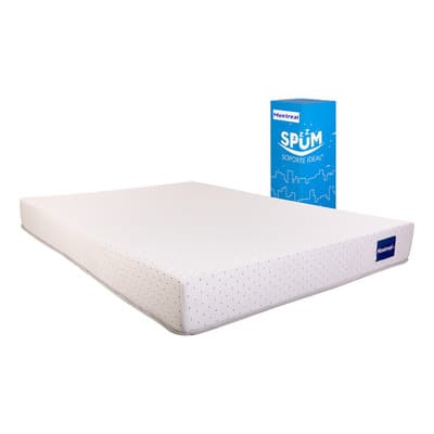 Colchón En Caja Matrimonial Dormimundo Montreal 18 Cm Medio Color Blanco