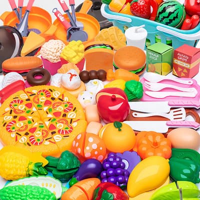 Ntesx 93 Piezas Juguete Cocina Pizza Para Cortar Frutas Y Verduras Para Niño, Con Mini Platos Y Cuchillo, Juguete De... Multicolor - $273.90 en Mercado Libre | PrecioMX