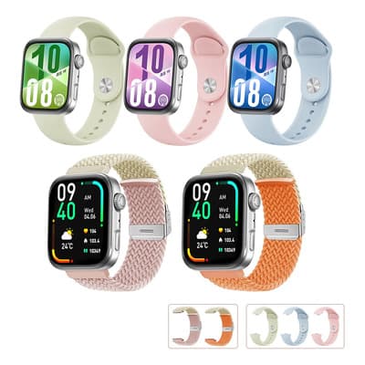 5pcs Correa Silicón Premium Para Huawei Watch Fit 3/4/4pro Verde Claro/rosa Claro/azul Claro/naranja Claro 2 Cm - $189.60 en Mercado Libre | PrecioMX