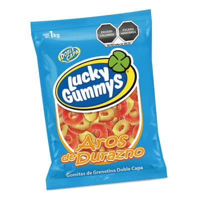 Gomitas Aros De Durazno Lucky Gummys 1 Kg - $98.00 en Mercado Libre | PrecioMX