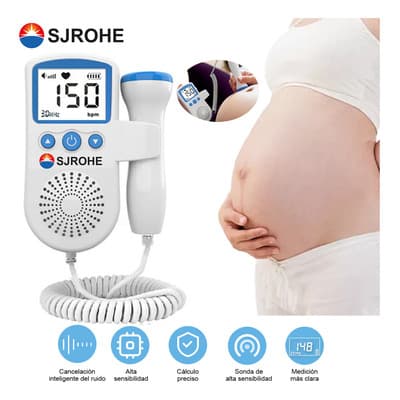 Sjrohe® Monitor Fetal Doppler Seguridad Monitores Para Escuchar Latidos Bebe Ultrasonido Portatil Doplerd Fetal Ultrasonido Bebé Latidos Corazón Color Azul - $198.98 en Mercado Libre | PrecioMX