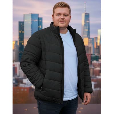 Chamarra Puffer Hombre Talla Extra  Acolchada Invierno