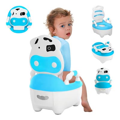 Escusado Entrenador De Bebé Inodoro Infantil Portátil Baño Color Azul Raganet Bb037 Animales - $289.00 en Mercado Libre | PrecioMX