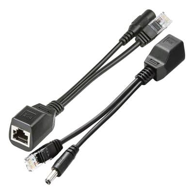 Velstron Kit De Adaptadores Poe Pasivo Ethernet (inyector + Splitter), Alimentación Dc 12v, Conector De Alimentación Y Rj45, Compatible Con Cámaras De Seguridad Cctv - $98.00 en Mercado Libre | PrecioMX