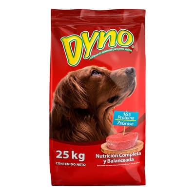 Alimento Seco Perro Adulto Sabor Carne 25kg Dyno - $597.52 en Mercado Libre | PrecioMX