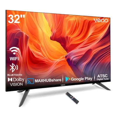 Smart Tv Pantalla 32 Pulgadas Vedd Android Tv LED Full HD Televisión 32" Con Dolby Audio, Televisión, Bluetooth, Hdmi, Wi-fi Negro