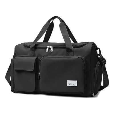 Bolsa De Viaje Plegable Ndksnh 37l Negra Con Compartimento Para Ropa Mojada Y Zapatos Negro Liso - $184.81 en Mercado Libre | PrecioMX