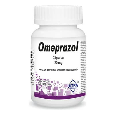 Omeprazol Cápsulas 20 Mg, 120 Cápsulas