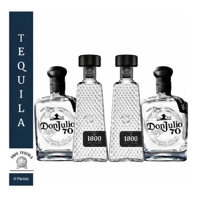 Pack De 2 Botellas De Don Julio 70 Y 2 1800 Cristalino 700ml - $2,419.00 en Mercado Libre | PrecioMX