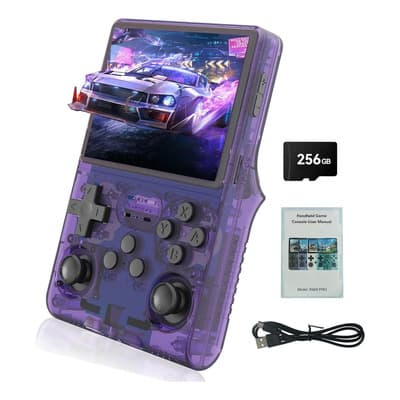 Consola De Juegos Portátil R40s Pro R40s, [en 1] 35 Pulgadas Violeta