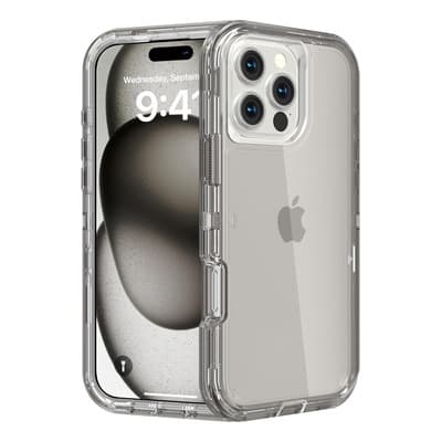 Funda Case De Uso Rudo 360 Para iPhone Transparente Antigolpes Con Marco Frontal 3 En 1 Desarmable Tpu + Pc Engrosamiento Múltiple Para Evitar Caídas Para iPhone 16 Pro Negro Orilwoya - $98.00 en Mercado Libre | PrecioMX