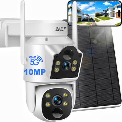 2nlf 10mp Solar Cámara De Seguridad Camara Wifi 2 Lente 2 Pantalla D2009 Color Blanco - $949.76 en Mercado Libre | PrecioMX
