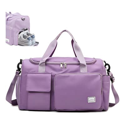 Mochila Deportiva Maleta Gym Viaje Mochila Moda Bolsas Viaje Color Violeta Liso