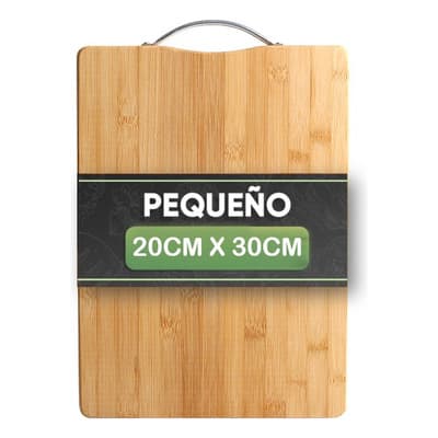 Tabla Para Picar Cortar Lagom 20x30cm De Bambú Y Madera Orgánico Natural 3en1 Alta Densidad Dureza Con Agarradera Colgable Excelente Artesanía Sin Daño A Cuchilla Facil De Limpiar Preparación De Alime