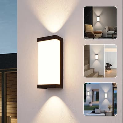 Vanance® Lámpara Pared Luces Luz Cálida Interiores Exterior Muro 12w Lamparas Modernas Regulador De Luz Lampara Arbotante Lampara Decorativas Color Negro - $138.88 en Mercado Libre | PrecioMX