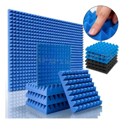 Paneles Acústicos De Alta Densidad Espuma Pirámide 30x30x2.5cm 24 Piezas Alta Densidad Ignifugos Para Aislamiento De Ruido De Marca De Tiiyee-azul - $418.00 en Mercado Libre | PrecioMX