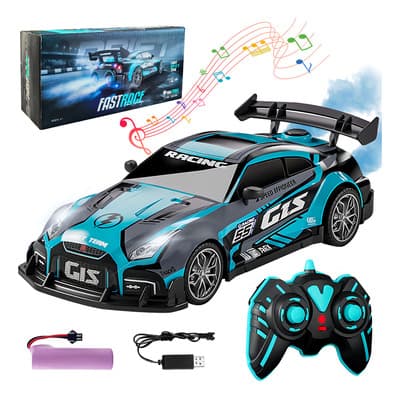 Carro Control Remoto Simuky Gt Giros 360° Luces Led Música Velocidad 15km/h Celeste - $297.00 en Mercado Libre | PrecioMX