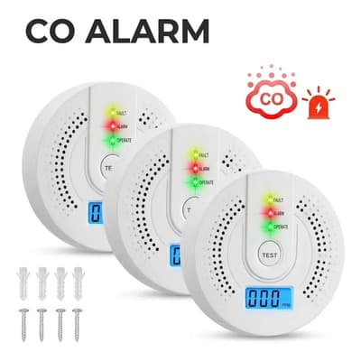 Vidabee Detector De Monóxido De Carbono 3pza Con Alta Cobertura Y Alarma Con Sonido,equipado Con Baterías,alerta De Decibelios Altos Adecuado Para Residencias Oficinas Supermercados Comerciales Blanco - $269.09 en Mercado Libre | PrecioMX
