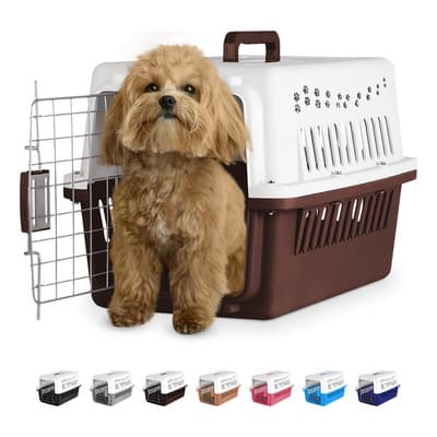 Jaula Transportadora Portátil Perro Gato Mascota Blick Color Marrón Oscuro - $241.53 en Mercado Libre | PrecioMX