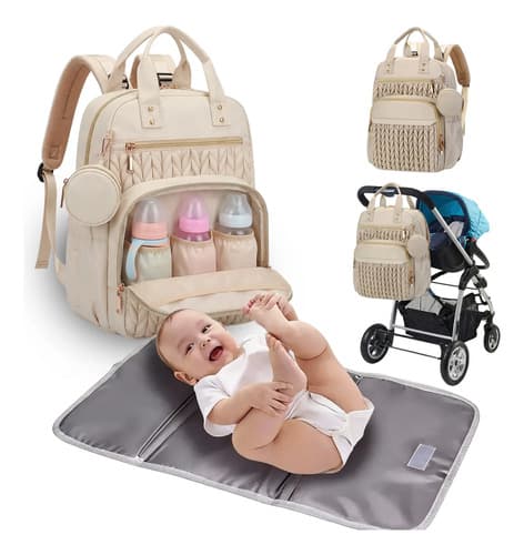 Mochila Pañalera Multifunción Bolsa Impermeable Viaje Bebés - $456.96 en Mercado Libre | PrecioMX