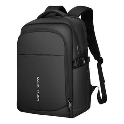 Mochila urbana Mark Ryden MR9191 negra con compartimento para laptop 39L