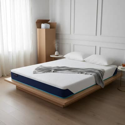 Colchón King Size En Caja Ortopedico Memory Foam Gel Espuma Zen Drjoohn 20 Cm Blanco