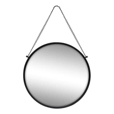 Espejo Circular Decorativo 40 Cm Tutti Color del marco Negro