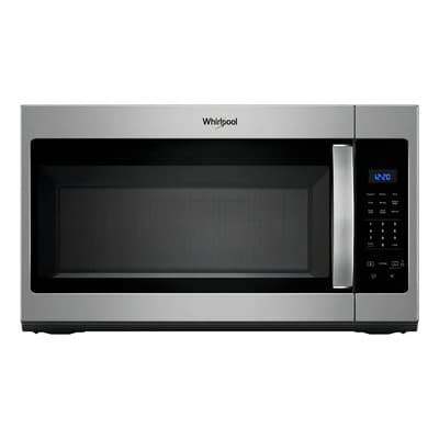 Horno De Microondas Campana Whirlpool WMH31017HZ Plata 48L 1.7 Ft³ Microcampana Extractora Electrico Sobre Estufa